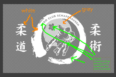 [Custom Logo Embroidery] Logo Judo Club Schaffhausen - Embroidery Fees