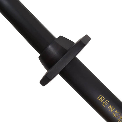 Superior Shima Kokutan Bokken (Asian Ebony) with Tsuba & Tsubadome - Gold Signature - By Master Aramaki