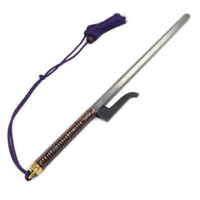 Decorated traditional Japanese weapon (Jutte) with cord
