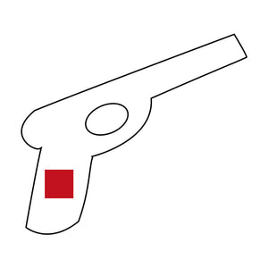 「ピストル文字彫り」②