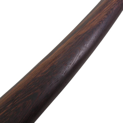 Hard, heavy and black colored wood.