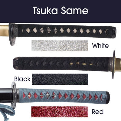 Tsuka Same. White, Black, Red 