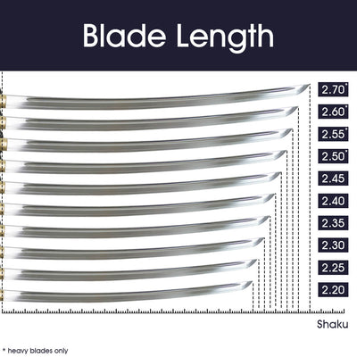 All available lengths for standard & heavy Iaito [H220]~