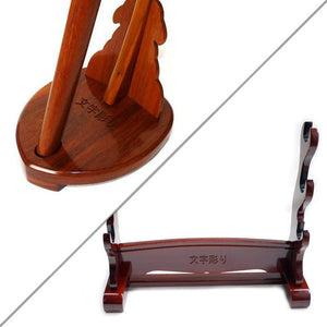 「刀掛け文字彫り」②